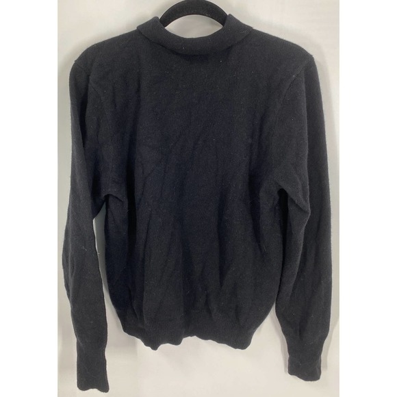 Vintage Polo Ralph Lauren Mens XL Gray Henley 100% Lambs Wool collared sweater - Picture 3 of 5